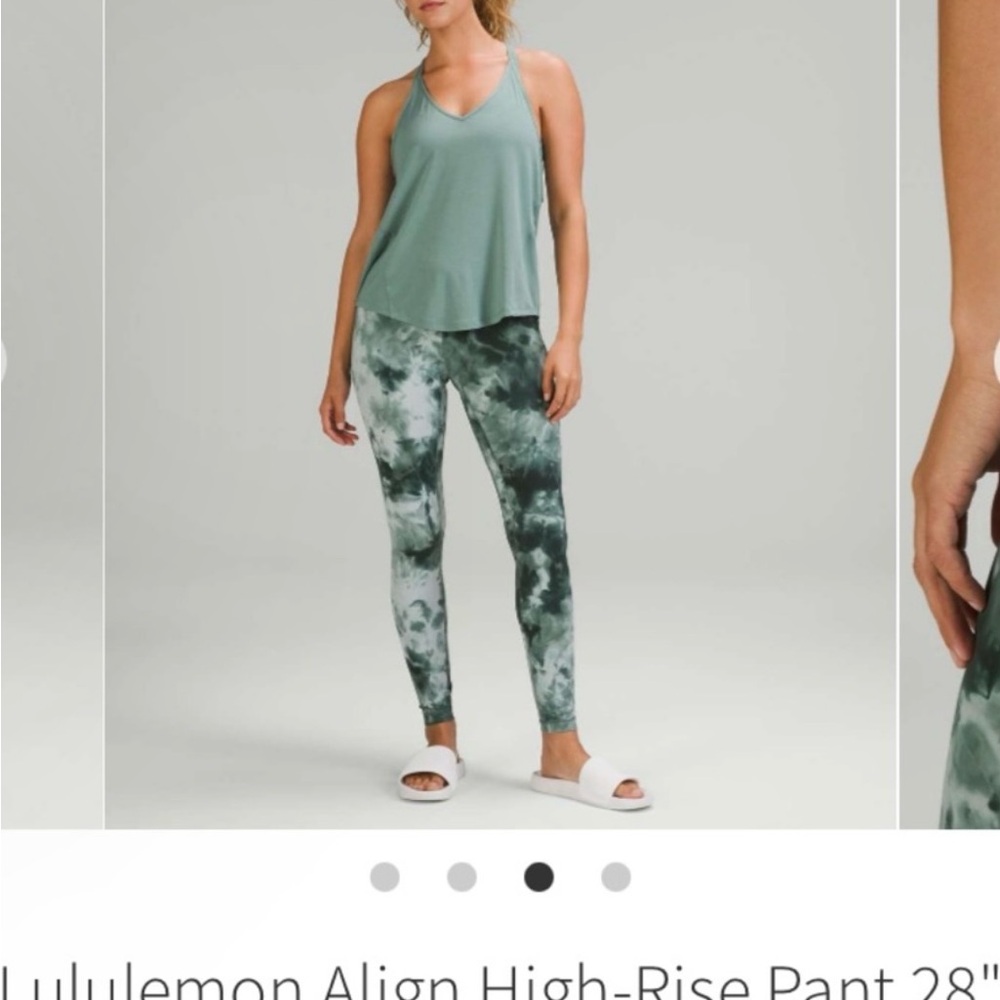 Lululemon Align Leggings, Diamond Dye, Starlight Smoked Spruce, Size 8, 28” - Picture 3 of 9